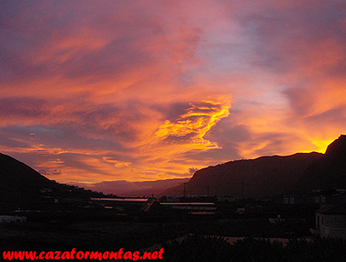 Amanecer desde Buenavista del Norte, Tenerife