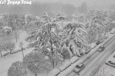 Casi medio metro de nieve en puntos de la ciudad de León