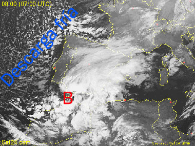 Activa y pequeña borrasca provoca temporal marítimo y chubascos de granizo en la costa vasca