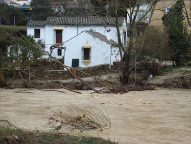 Inundaciones en zonas de Cádiz y Málaga