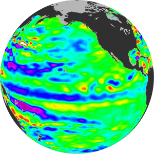 Transición del fenómeno El Niño a La Niña