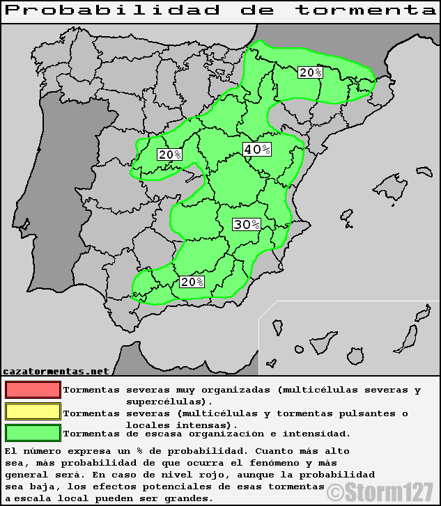 Todavía se registrarán algunas tormentas esta tarde