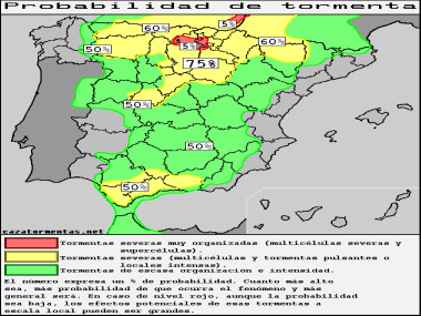 Vuelven las tormentas a la Península Ibérica