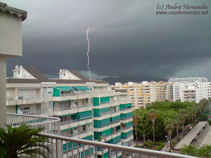 Tormentas severas en la C. Valenciana esta mañana