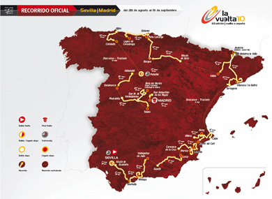 Previsiones meteorológicas Vuelta Ciclista España 2010