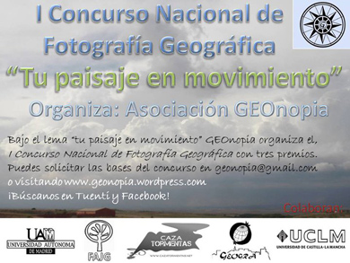 I Concurso Nacional de Geográfica GEONOPIA ‘Tu paisaje en movimiento’