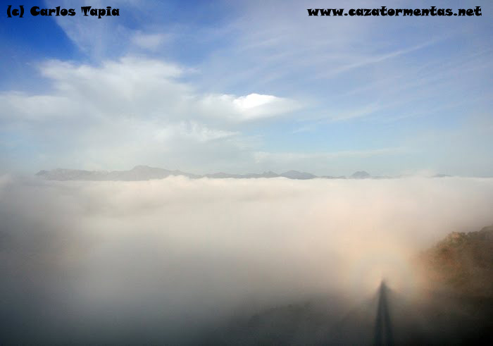 Espectro de Brocken desde el Tajo de Ronda, Málaga