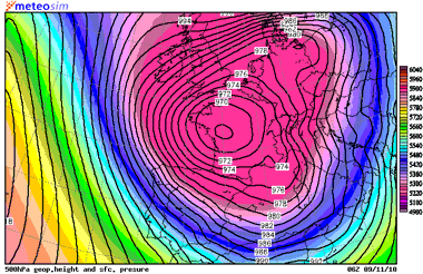 El temporal marítimo y de viento del lunes y martes podría ser muy importante