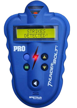 Detector portátil de rayos para cazatormentas