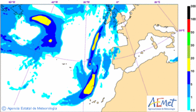 Llegan las lluvias a las Canarias y Galicia
