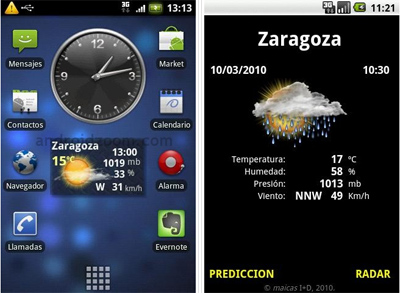 Meteo Widget para Android