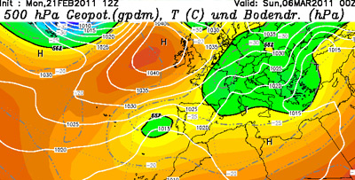 Previsión del tiempo para Carnavales y Semana Blanca 2011