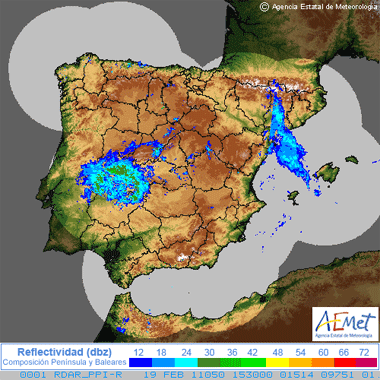 Un frente barre la Península Ibérica trayendo nuevas precipitaciones