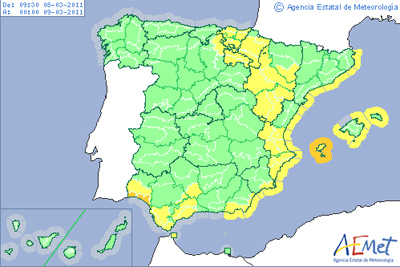 La inestabilidad persistiriá en buena parte de España durante toda la semana
