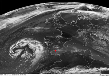 Proseguirá el tiempo inseguro en la Costa Tropical granadina, 7 – 11 marzo 2011
