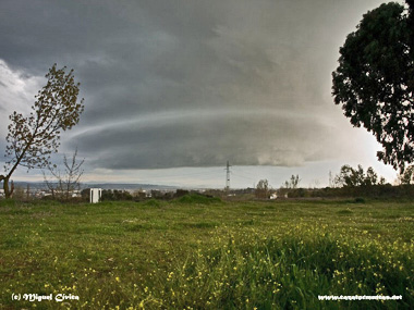 Supercélula en Talavera de la Reina, Toledo (24-03-11)