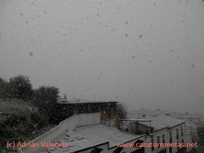 La nieve también protagonista hoy