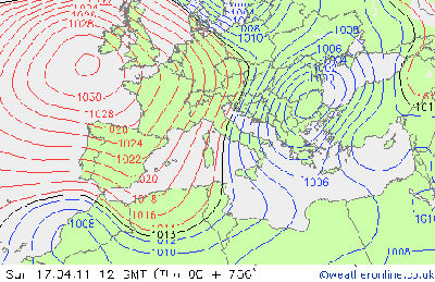 Previsión meteorológica para Semana Santa 2011