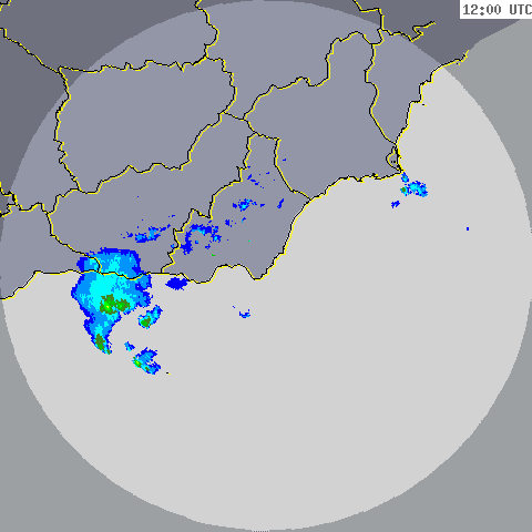 Las tormentas severas barren toda la Costa Mediterránea Andaluza