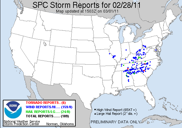 EEUU, de las tormentas de nieve, a los tornados