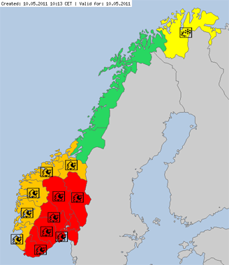 Alerta roja en Noruega por el riesgo de incendios