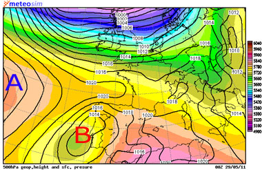 El tiempo en la Costa Tropical, 28 y 29 de mayo 2011, ligera inestabilidad