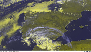 Leve inestabilidad de origen subtropical en el sur peninsular