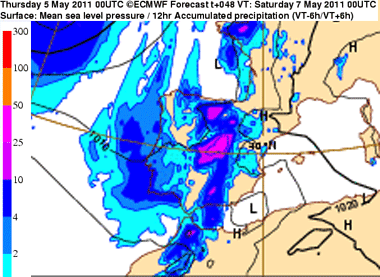 Tormentas localmente fuertes para este fin de semana