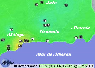 Noche muy calurosa en la Costa del Sol