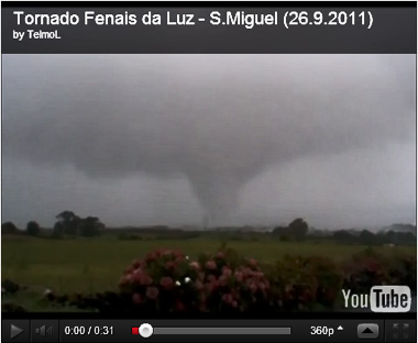 Tornado en Fenais da Luz, S. Miguel, Azores