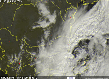 Heladas anormalmente intensas en países de la Europa del Este