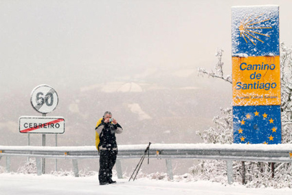 Primera nevada de la temporada en Galicia