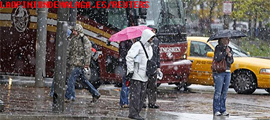 Anormal temporal de nieve en Estados Unidos