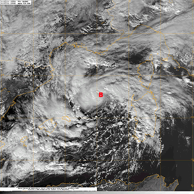 Primera posible tormenta tropical oficial de la historia en la Cuenca del Mar Mediterráneo