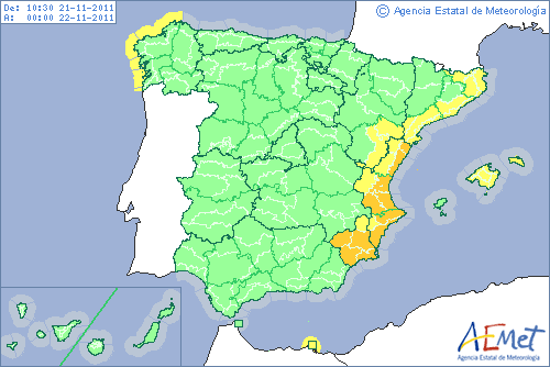 Las lluvias torrenciales se ceban con la Comunidad Valenciana y Murcia
