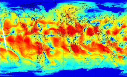 Primera imagen transmitida por el nuevo satélite meteorológico de la NASA