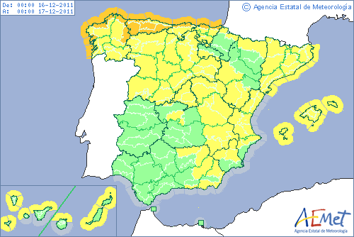 El temporal de vientos se extenderá a casi toda España