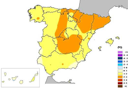 AEMET: septiembre-noviembre de 2011, el tercero más cálido desde 1960