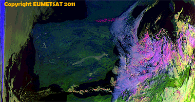 La Península Ibérica, desde el satélite METOP-A
