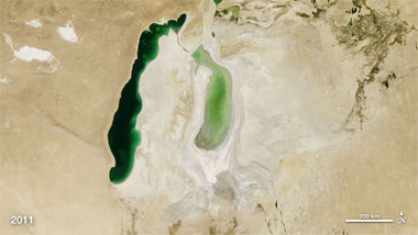 Mar de Aral, la consumacion de un desastre ecologico antropogenico