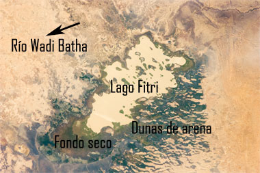 El lago Fitri en el Chad africano, y el cambio climático