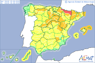Especial ‘Ola de Frío Siberiano’, últimas predicciones, 14.40 UTC, 02.02.12