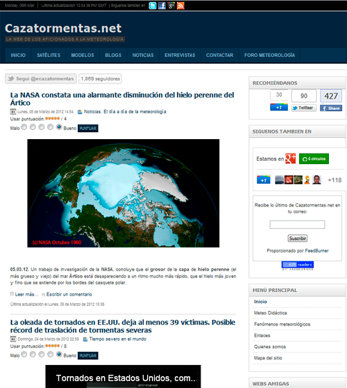 Cazatormentas.net cambia de aspecto. Necesitamos tu opinión