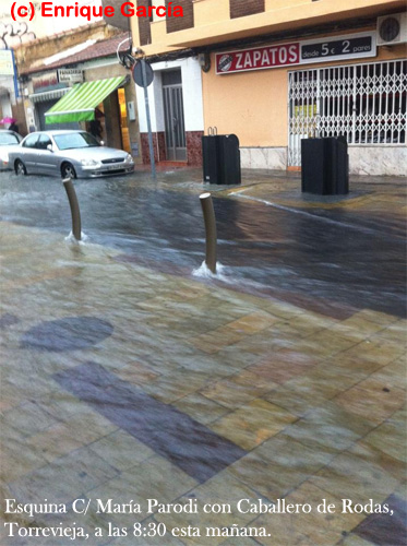 Lluvias torrenciales en algunos puntos de la Comunidad Valenciana