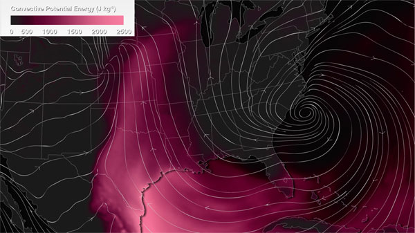 Alerta por tiempo severo en las Grandes Llanuras americanas, 14 de abril de 2012