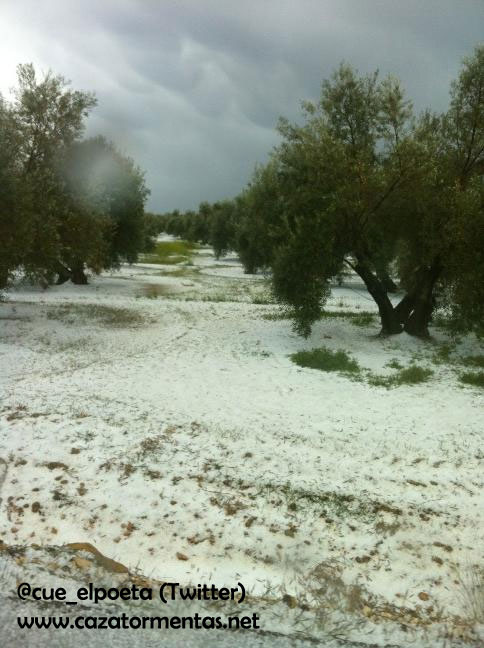 Episodio de tiempo severo en la provincia de Jaén, 15 de abril de 2012