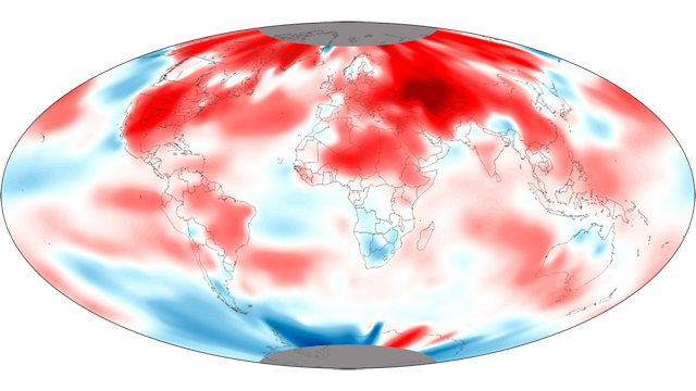 Informe climático de la Tierra. Abril de 2012
