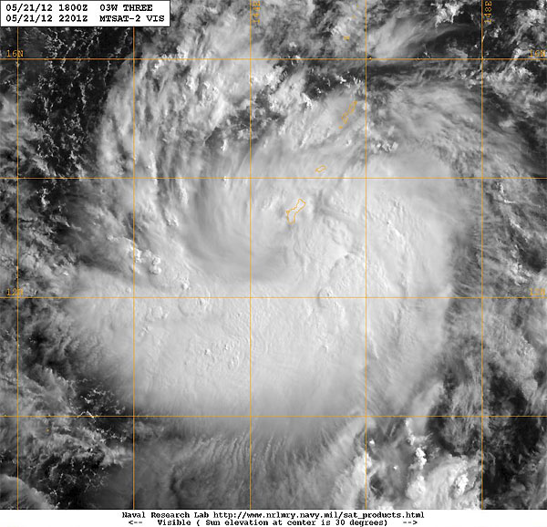 El ciclón tropical SANVU amenaza a las Islas Marianas del Pacífico Noroeste