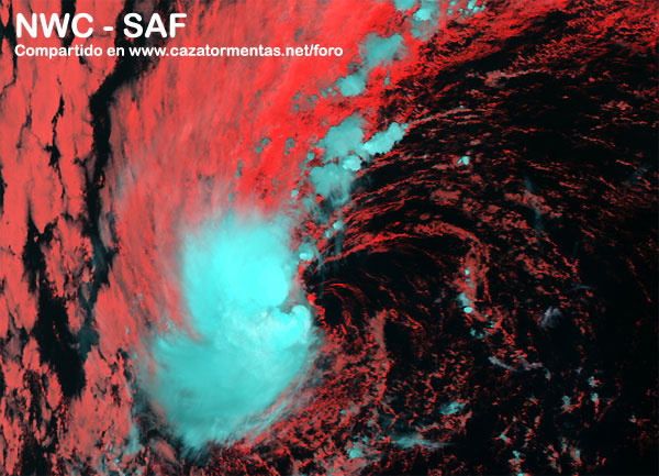 Sistema de baja presión en Azores adquiere rasgos subtropicales