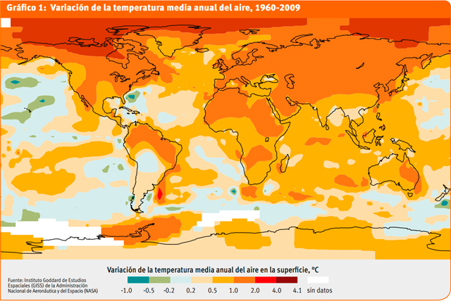 El objetivo de contener el calentamiento en 2 ºC para final de siglo se aleja